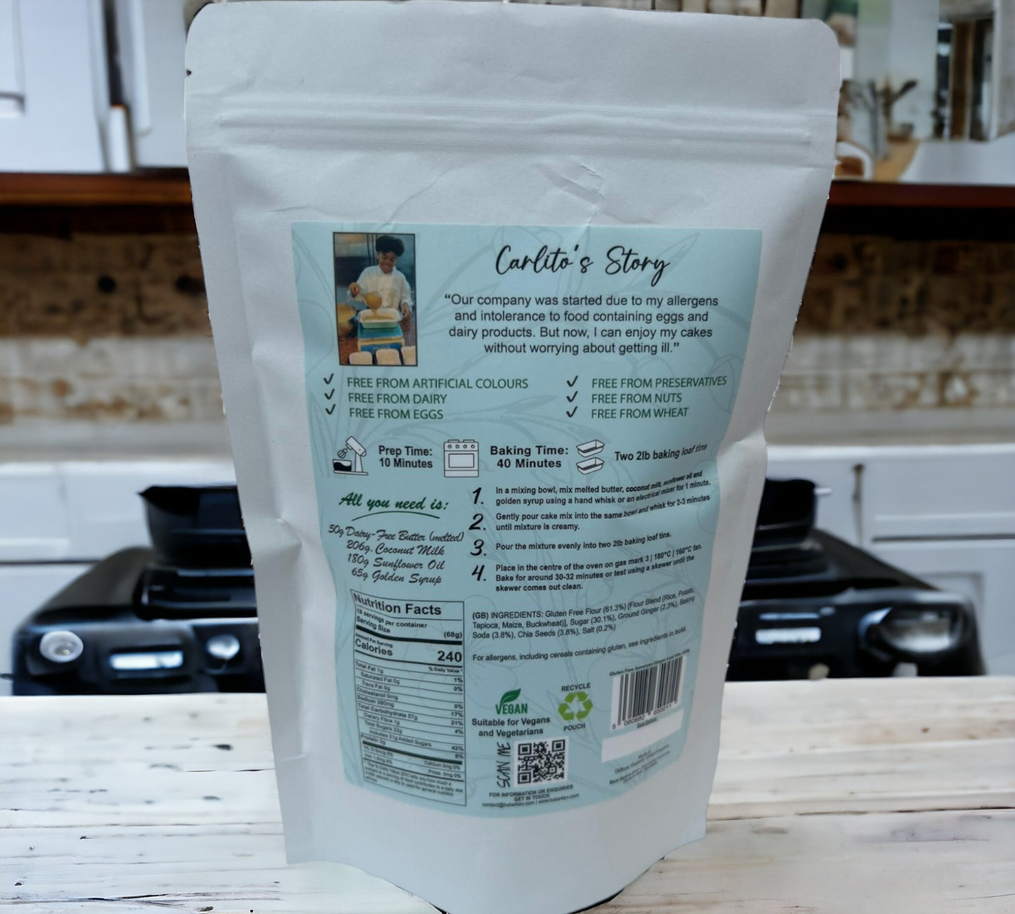Gluten-Free Ginger Loaf Mix