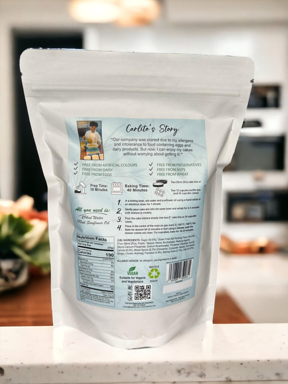 Gluten-free Carrot Cake Mix